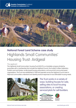 Highlands Small Communities' Housing Trust: Ardgeal