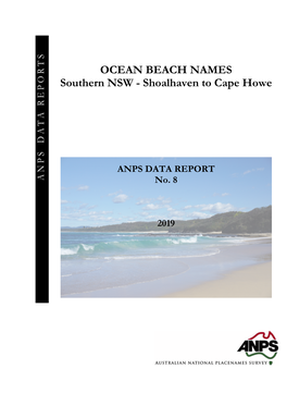 OCEAN BEACH NAMES Southern NSW - Shoalhaven to Cape Howe