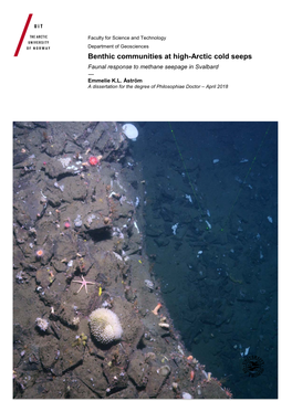 Benthic Communities at High-Arctic Cold Seeps Faunal Response to Methane Seepage in Svalbard — Emmelie K.L