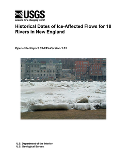 Historical Dates of Ice-Affected Flows for 18 Rivers in New England