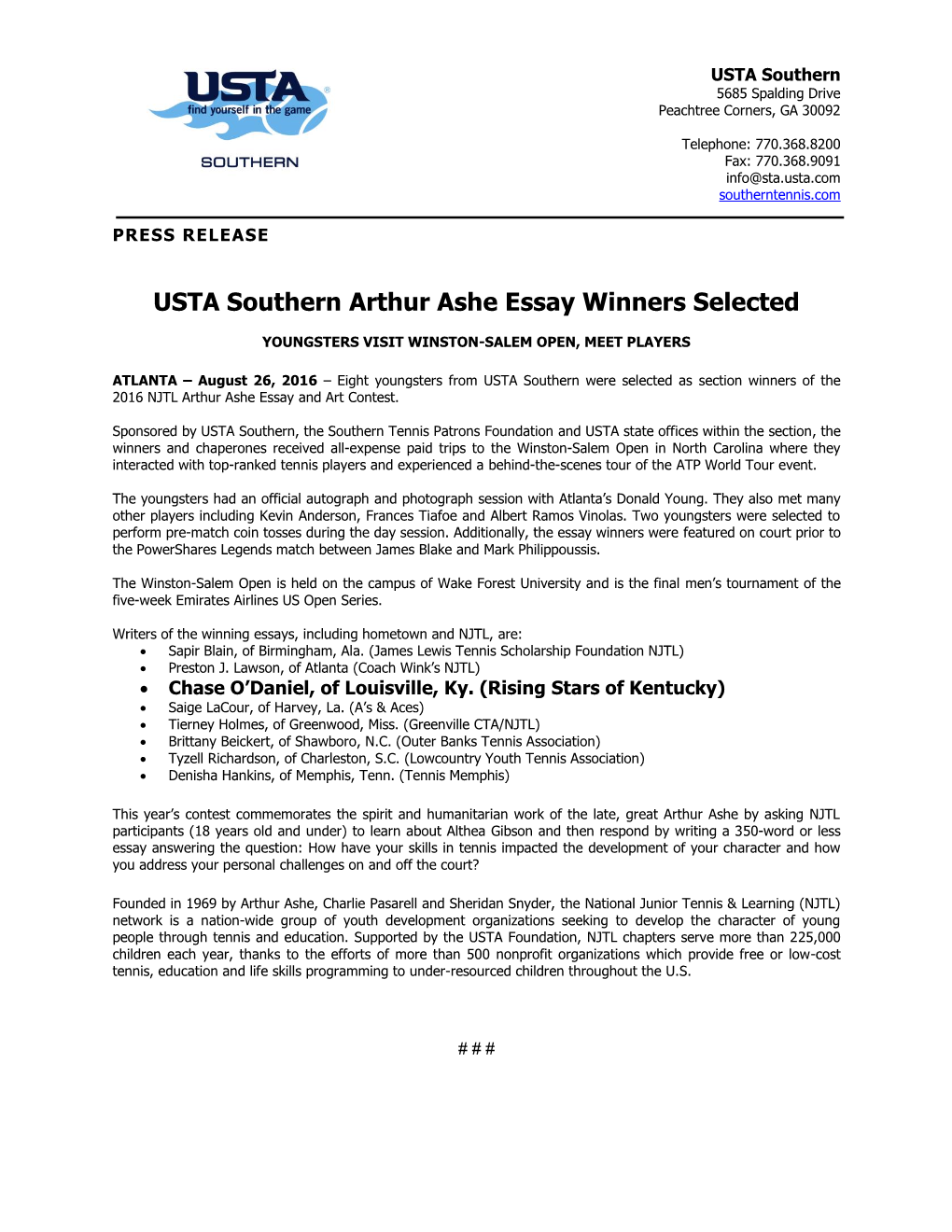 USTA Southern Section