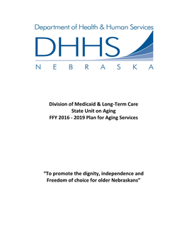 Division of Medicaid & Long-Term Care State Unit on Aging FFY 2016