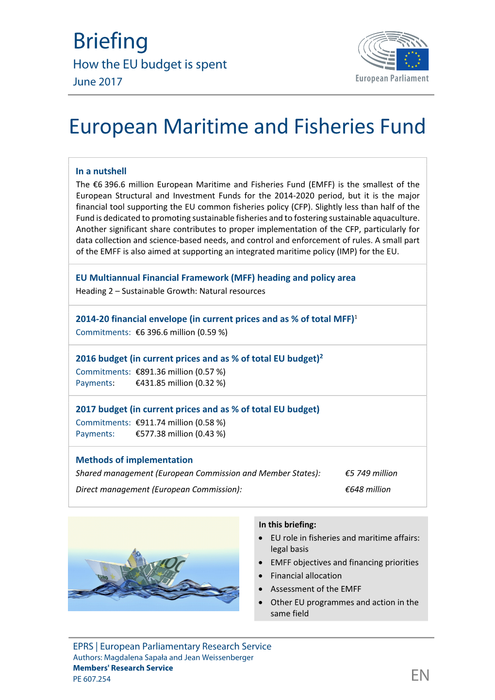 European Maritime and Fisheries Fund