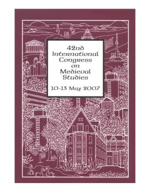 42Nd International Congress on Medieval Studies