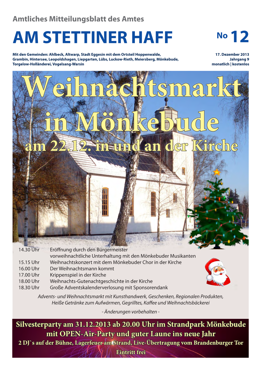 Weihnachtsmarkt in Mönkebude Am 22.12