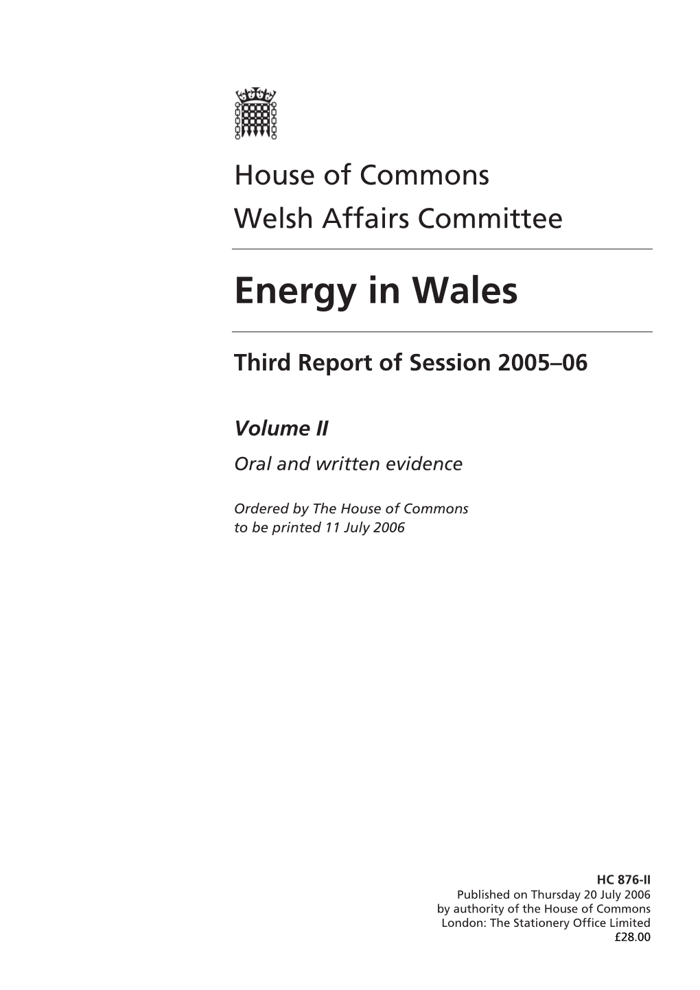 Energy in Wales