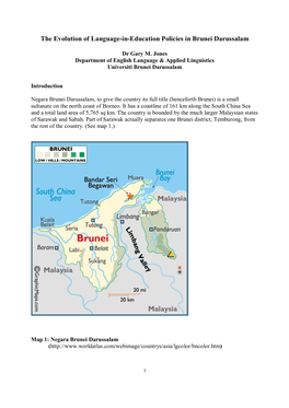 The Evolution of Language-In-Education Policies in Brunei Darussalam