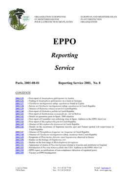Reporting Service 2001, No