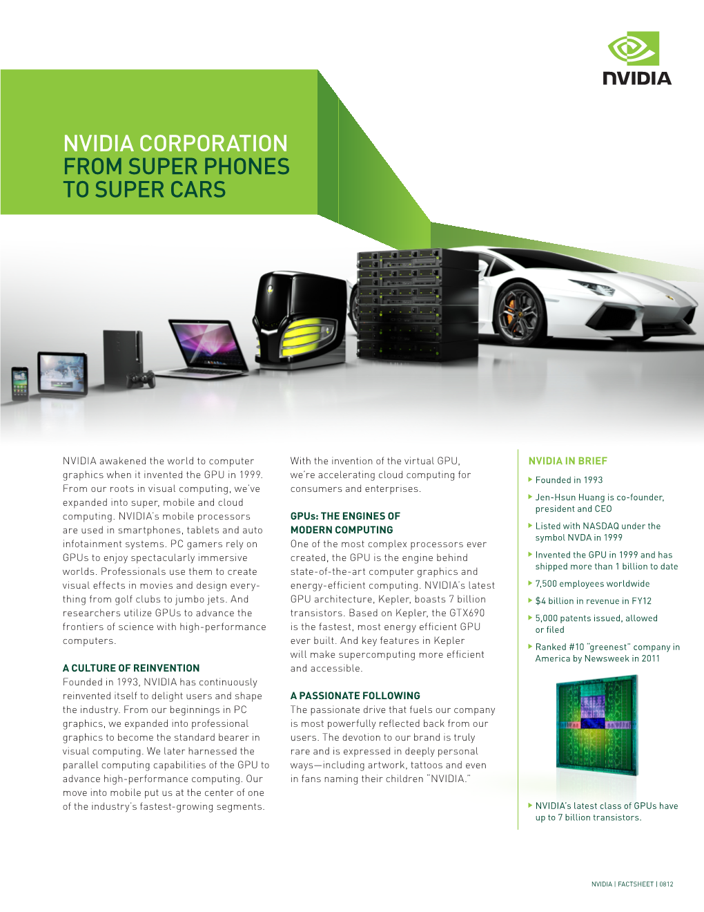 Nvidia Corporation from Super Phones to Super Cars