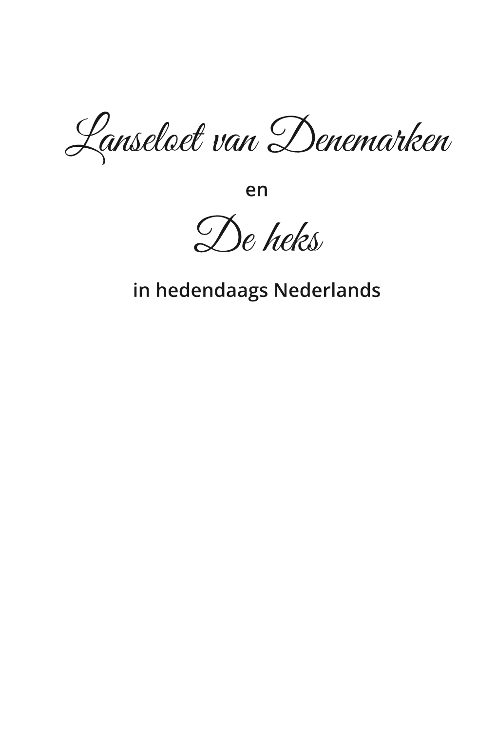 Lanseloet Van Denemarken De Heks