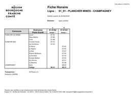 Fiche Horaire Ligne : 11 10 - PLANCHER BAS - LURE