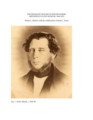 Dexter Marsh: Greenfield’S Lost Museum, 1846-1853