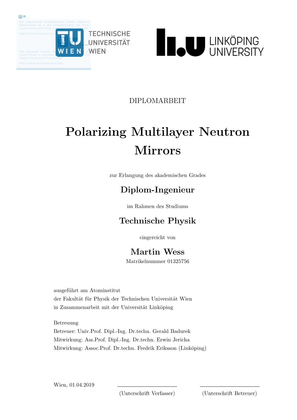 Polarizing Multilayer Neutron Mirrors
