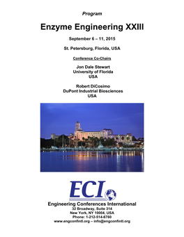 Enzyme Engineering XXIII