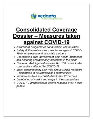 Consolidated Coverage Dossier – Measures Taken Against COVID-19
