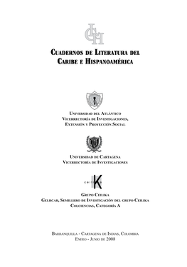 Cuadernos De Literatura Del Caribe E Hispanoamérica