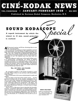 Cine Kodak News; Vol. 14, No. 1; Jan
