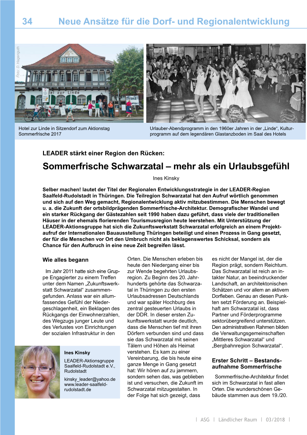 Und Regionalentwicklung 34 Sommerfrische Schwarzatal