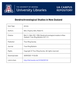 Ring Dating to the Solution of Problems in New Zealand Chronology