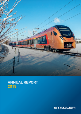 ANNUAL REPORT 2019 2019 RESULTS at a GLANCE 15.0 ORDER BACKLOG in CHF BILLION NET REVENUE Previous Year: 13.2 in Thousands of CHF