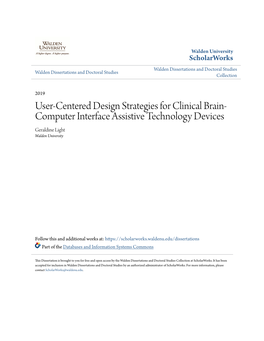 User-Centered Design Strategies for Clinical Brain-Computer Interface