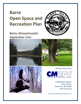 Barre Open Space and Recreation Plan