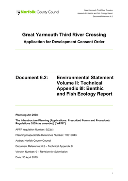 Great Yarmouth Third River Crossing Document 6.2: Environmental