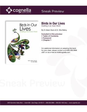 Birds in Our Lives Dwelling in an Avian World