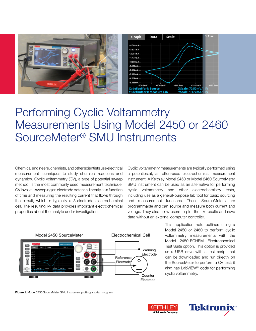 Cyclic Voltammetry Measurements with Models 2450/2460