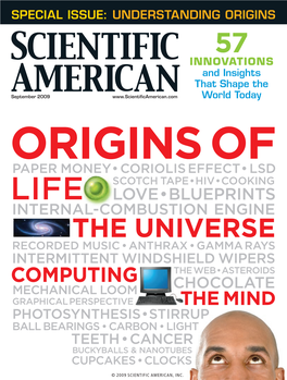 Scientific American September 2009 ■ Volume 301 Number 3