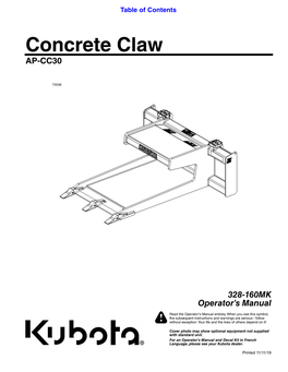 Concrete Claw AP-CC30