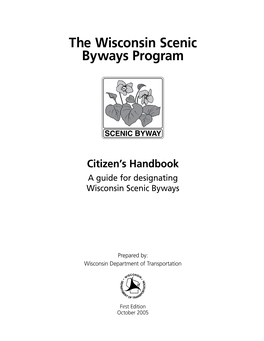 Wisconsin Scenic Byways Program
