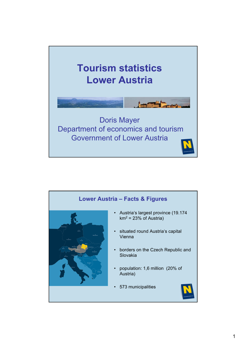Tourism Statistics Lower Austria