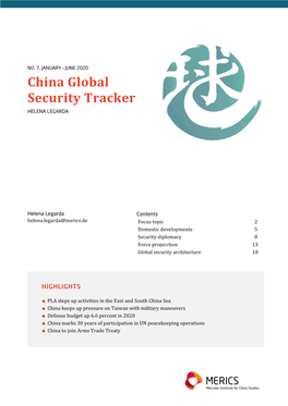 China Global Security Tracker HELENA LEGARDA