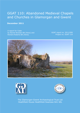 GGAT 110 Abandoned Medieval Chapels and Churches in Glamorgan and Gwent