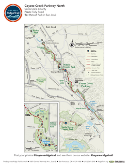 Coyote Creek Parkway North Santa Clara County From: Tully Road To: Metcalf Park in San José