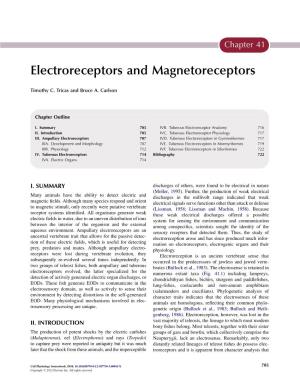 Electroreceptors and Magnetoreceptors