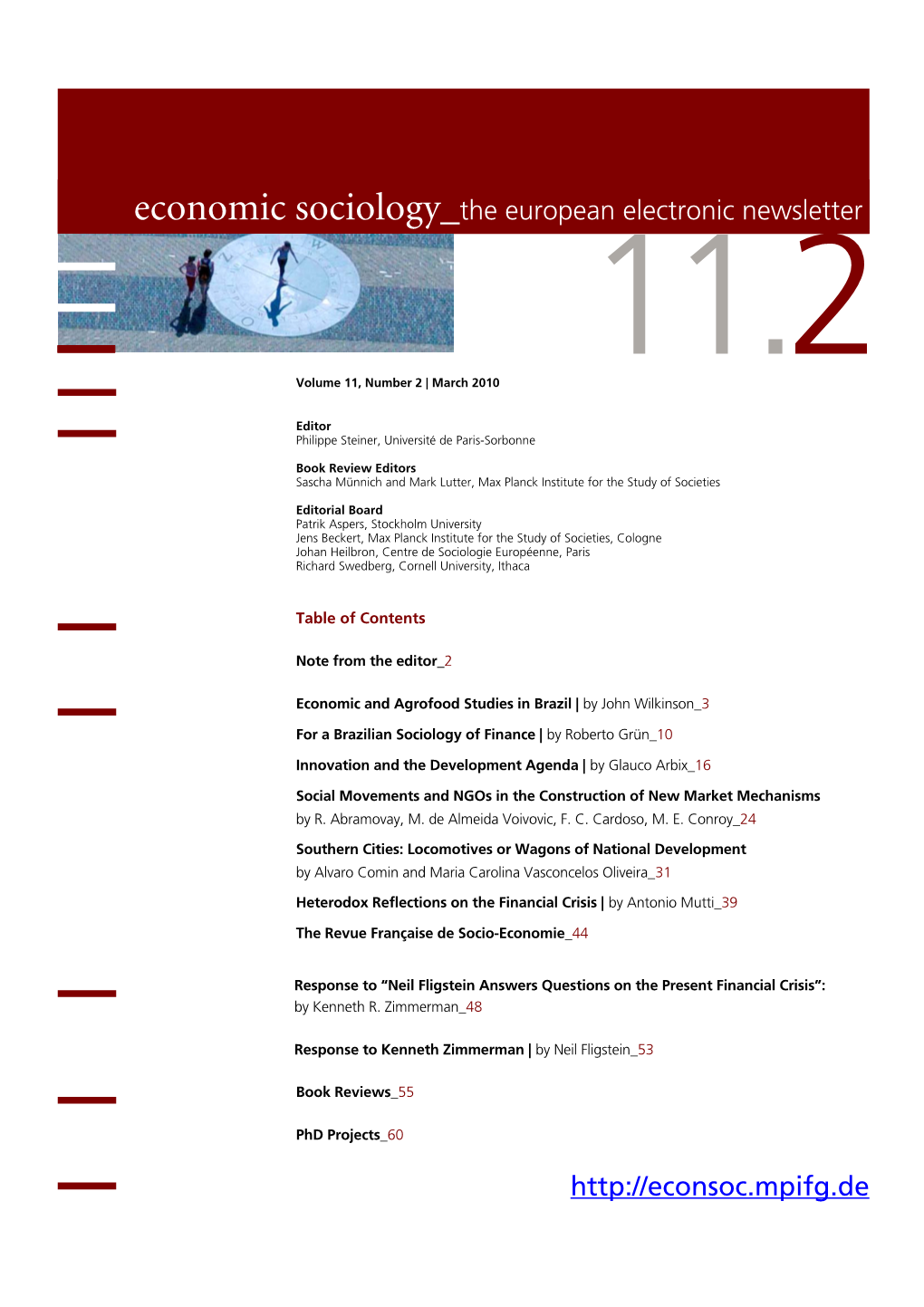 Economic Sociology the European Electronic Newsletter | ISSN 1871-3351