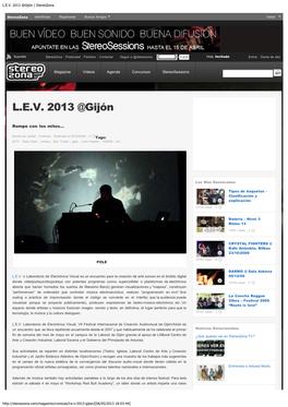 LEV 2013 @Gijón