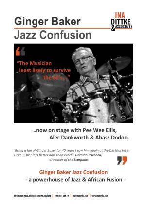 Ginger Baker Jazz Confusion