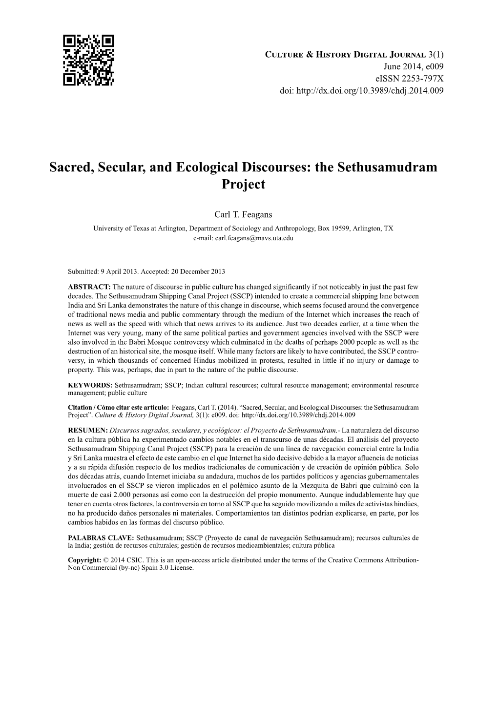 The Sethusamudram Project