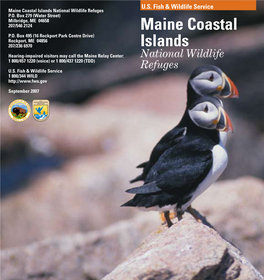Maine Coastal Islands National Wildlife Refuges P.O