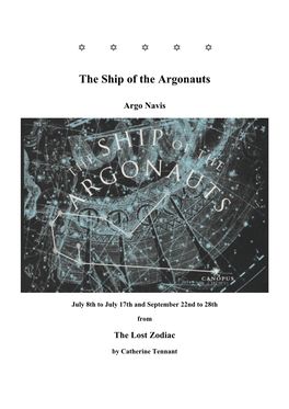 The Ship of the Argonauts