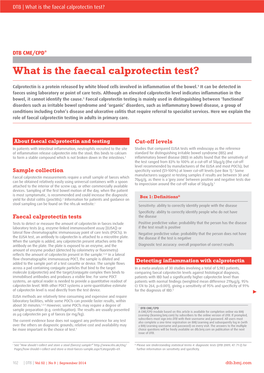 What Is the Faecal Calprotectin Test?