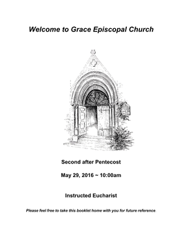 Welcome to Grace Episcopal Church