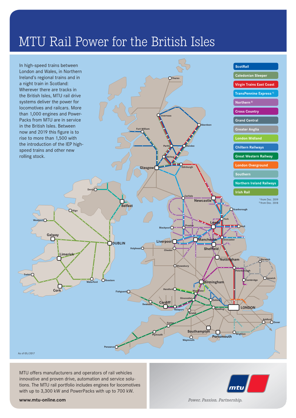 MTU Rail Power for the British Isles