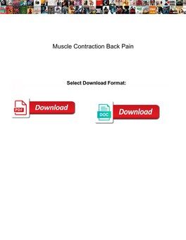 Muscle Contraction Back Pain