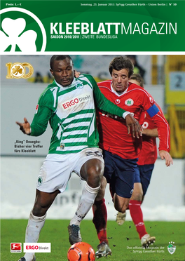 Kleeblattmagazin Saison 2010/2011 | Zweite Bundesliga