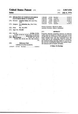 United States Patent (19) 11 3,967,930 Sadan (45) July 6, 1976