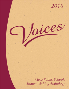 Voices 2016 Anthology